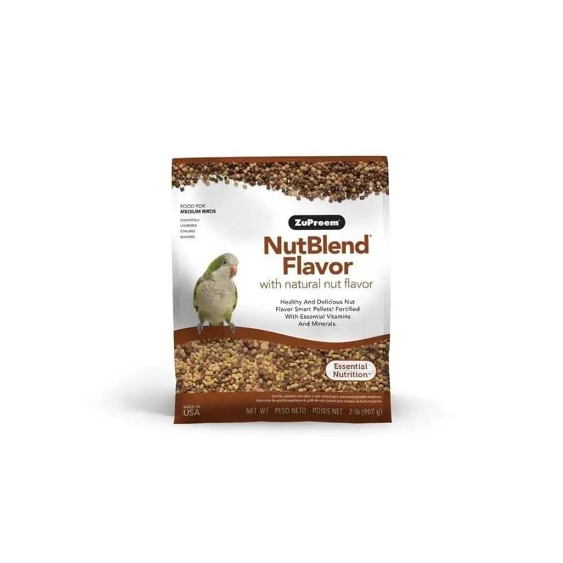 ZuPreem NutBlend with Natural Nut Flavor Pelleted Bird Food for Medium Birds 1ea/2 lb