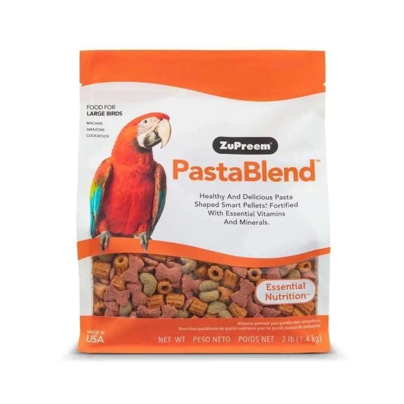 ZuPreem PastaBlend Pelleted Bird Food for Large Birds 1ea/3 lb