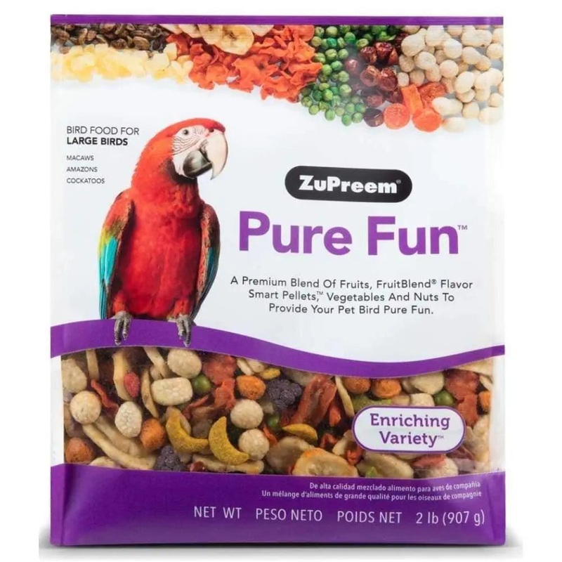 ZuPreem Pure Fun Bird Food for Large Birds 2 lb