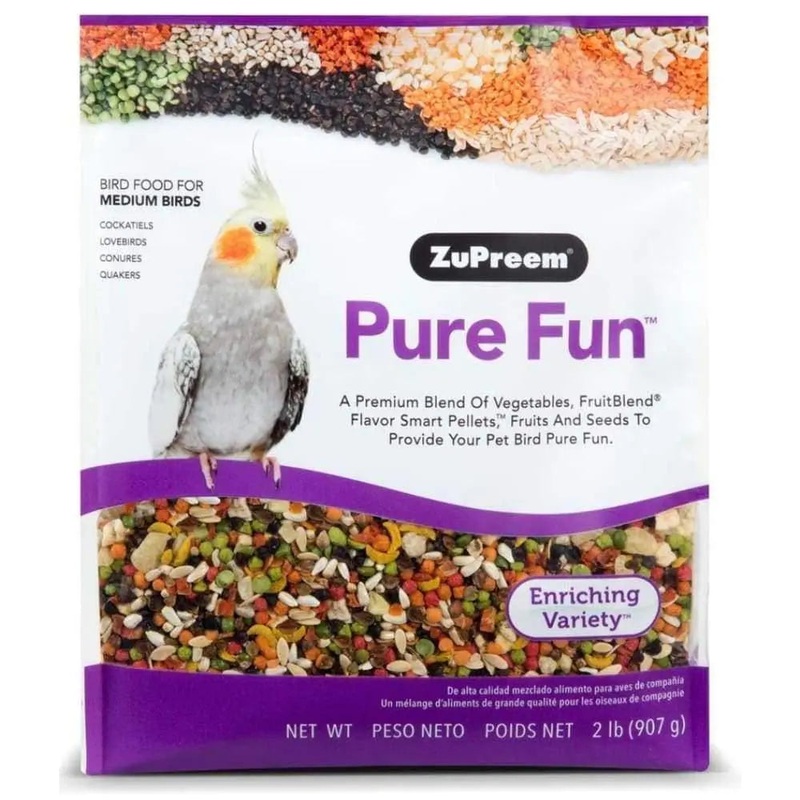 ZuPreem Pure Fun Bird Food for Medium Birds 2 lb