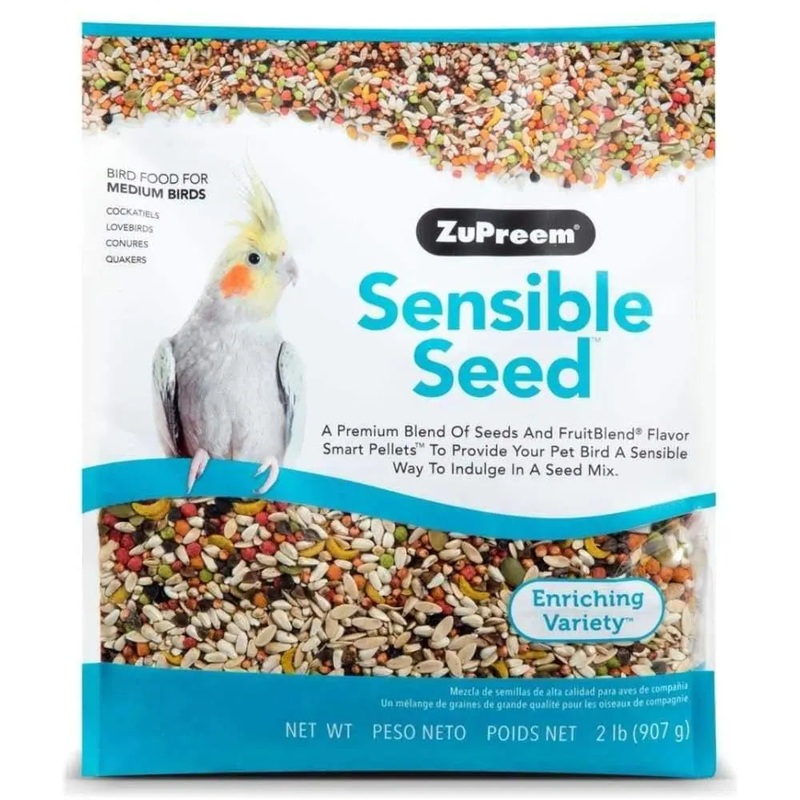 ZuPreem Sensible Seed Bird Food for Medium Birds 2 lb