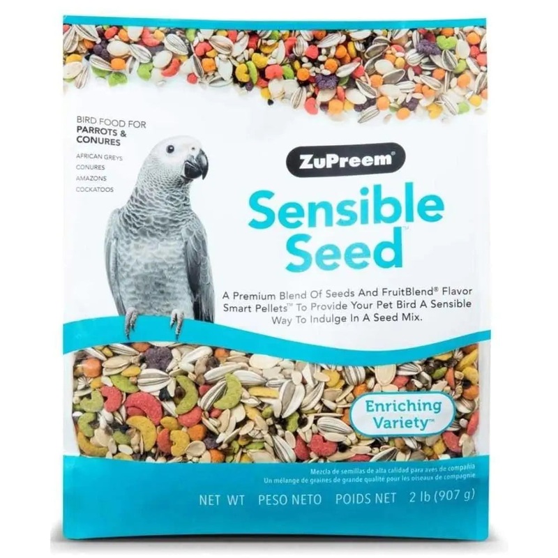 ZuPreem Sensible Seed Bird Food for Parrots & Conures 2 lb