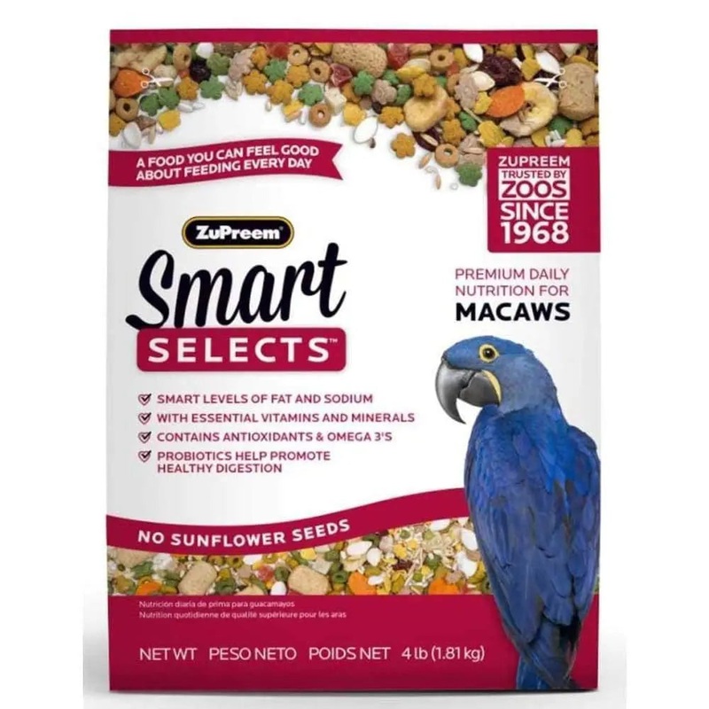 ZuPreem Smart Selects Bird Food for Macaws 1ea/4 lb