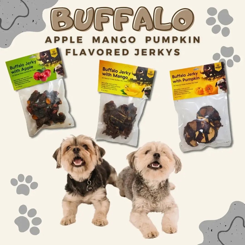 Long Lasting Water Buffalo Jerky Treats for Healthy Dog Chewing