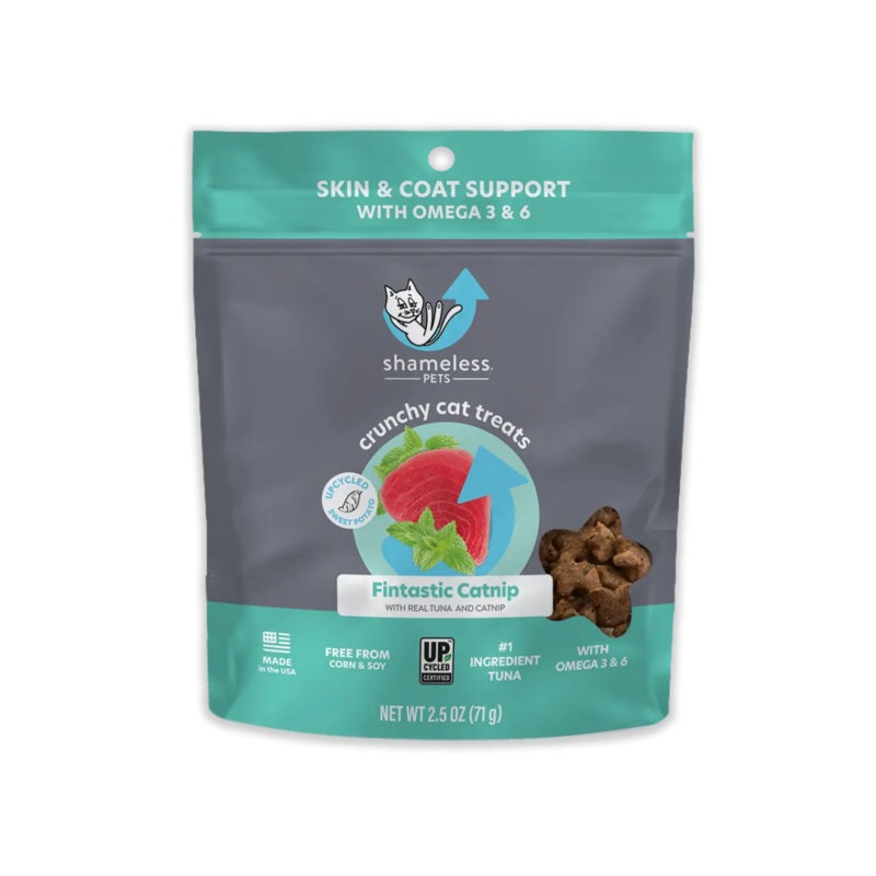 Shameless Pets Fintastic Catnip Crunchy Cat Treats 2.5oz