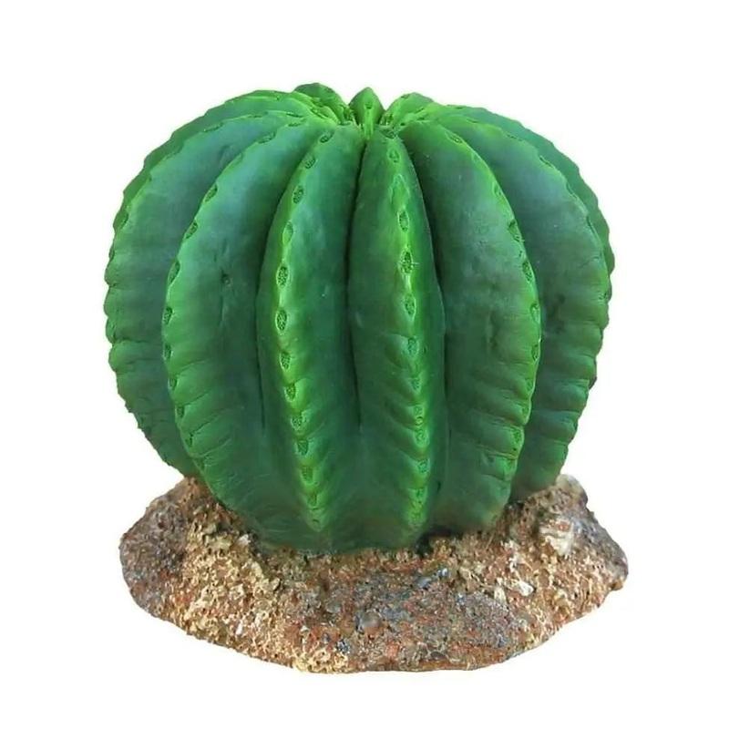 Weco Products Wecorama Badlands Golden Barrel Cactus Terrarium Ornament Golden Barrel Cactus Brown,