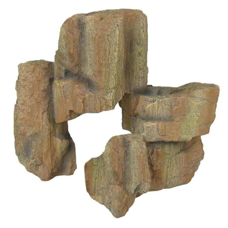 Weco Products Wecorama Badlands Petrified Forest Terrarium Ornament Petrified Forest Brown