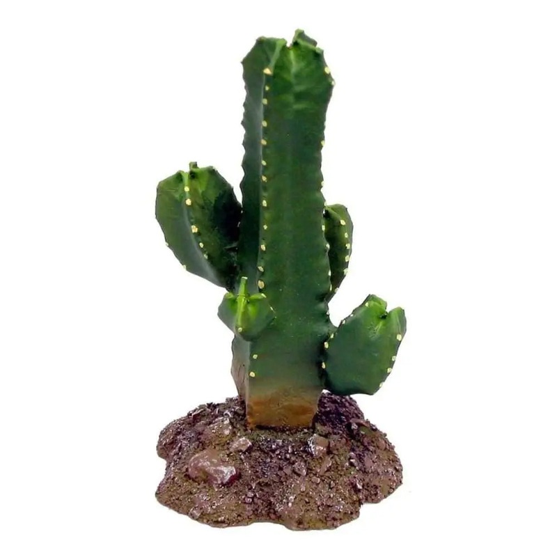 Weco Products Wecorama Badlands Tetragonus Cactus Terrarium Ornament Tetragonus Cactus Brown, Green
