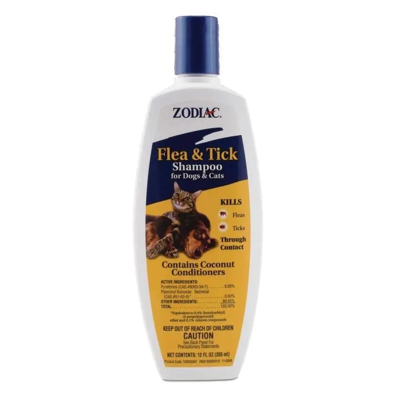 Zodiac Flea and Tick Shampoo for Dogs and Cats 1ea/12 oz