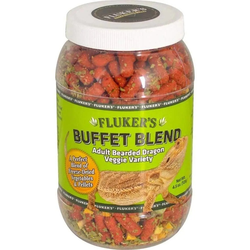 Fluker’s Buffet Blend Adult Bearded Dragon Veggie Variety Freeze Dried Food