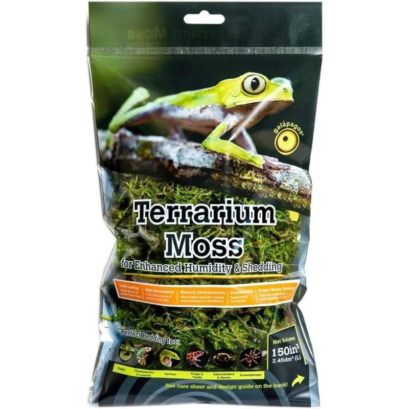 Galapagos 5-Star Terrarium Sphagnum Moss Snake Bedding Substrate Fresh Green