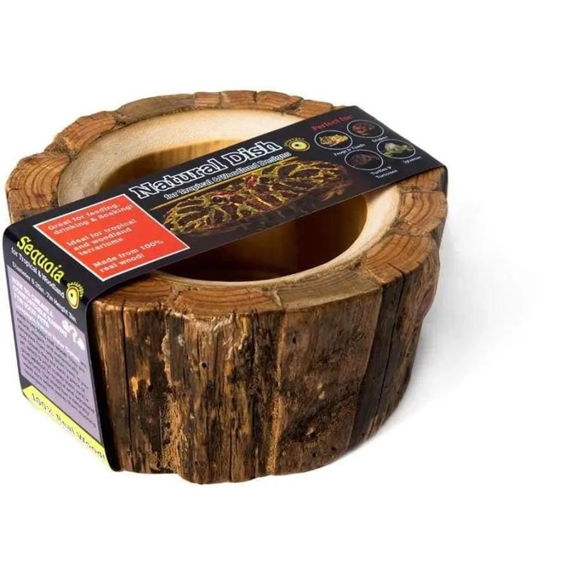 Galapagos Natural Wood Dish Sequoia 1ea/6.5 in