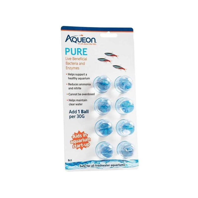 Aqueon Pure Aquarium Water Supplement for 30 Gallons Tank 8 Pack