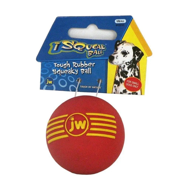 JW iSqueak Ball Dog Toys Color Small