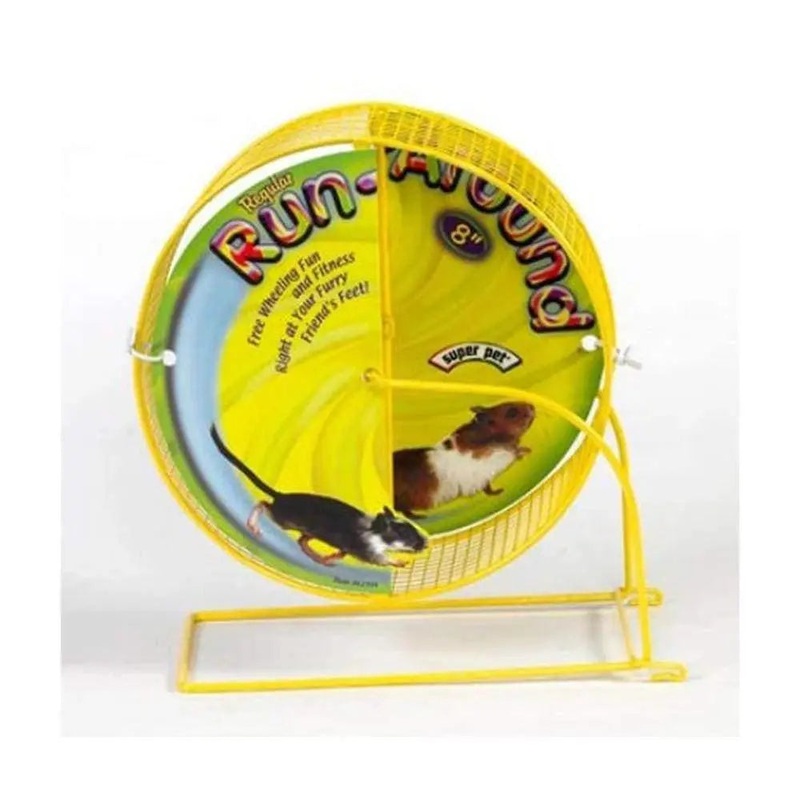 Kaytee Run-Around Exercise Wheel for Small Animal Assorted Color Regular 8 Inch Dia
