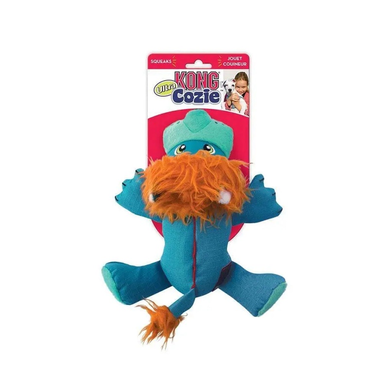 Kong Cozie Ultra Lucky Lion Dog Toys Tan Medium