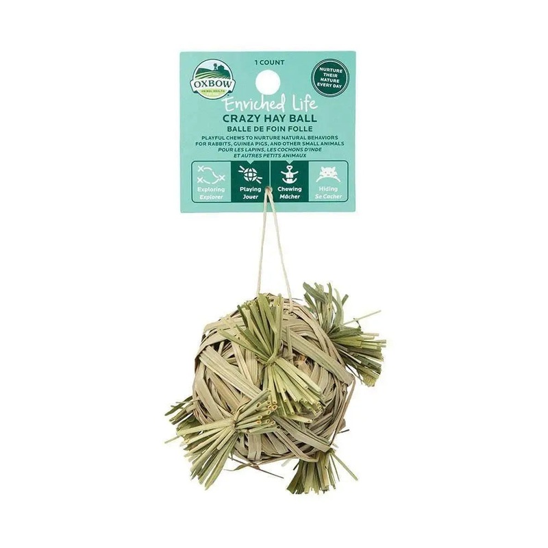 Oxbow Animal Health Enriched Life Crazy Hay Ball for Small Animal