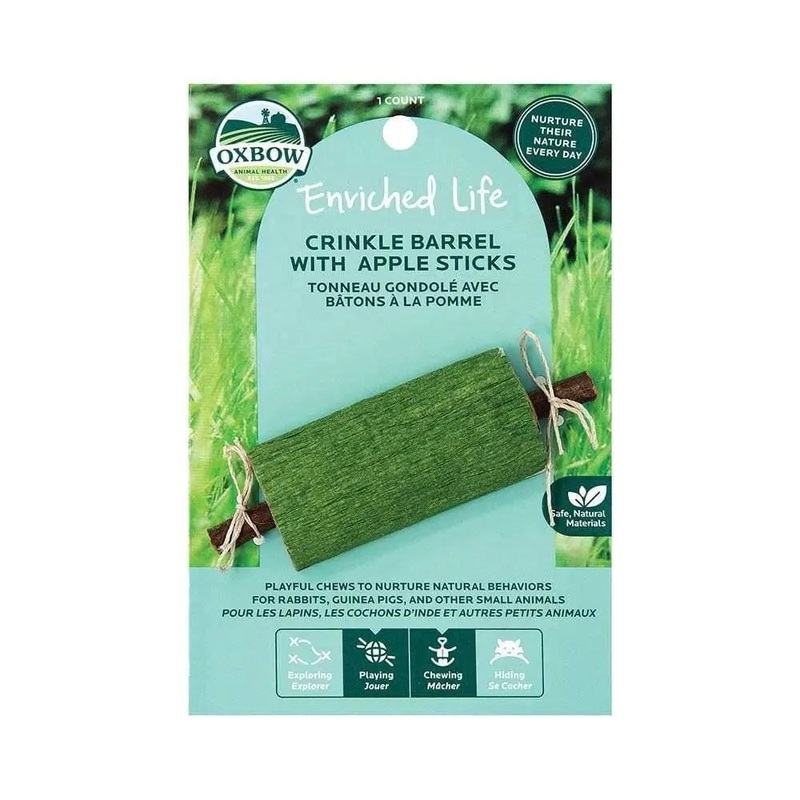 Oxbow Animal Health Enriched Life Crinkle Barrel for Small Animal