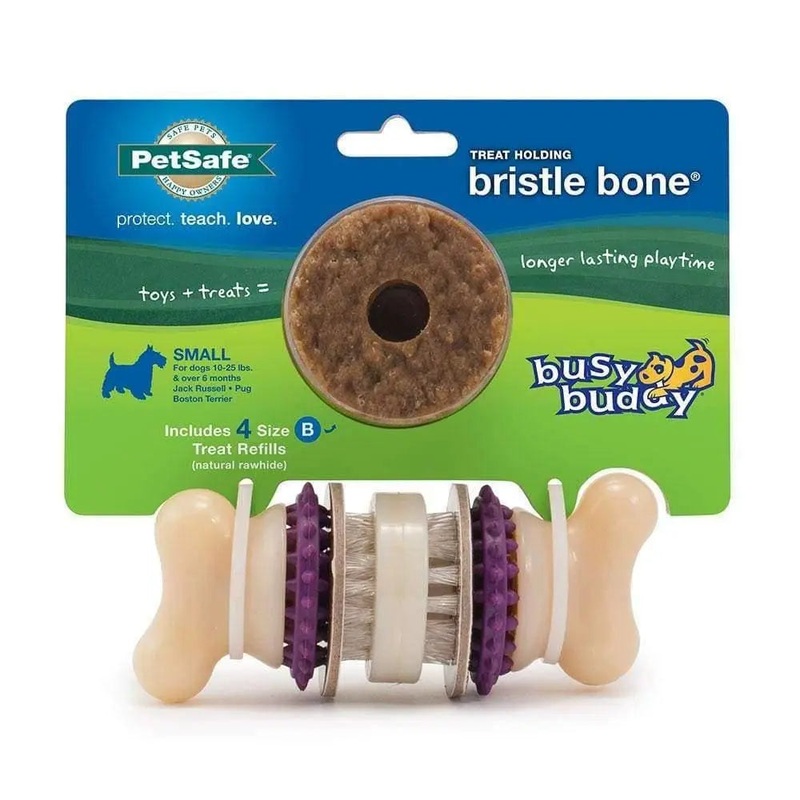 PetSafe Busy Buddy Bristle Bone Dog Toys Small