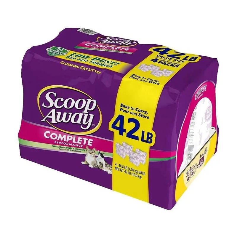 Scoop Away Complete Performance Scented Scoopable Cat Litter 42 Lbs
