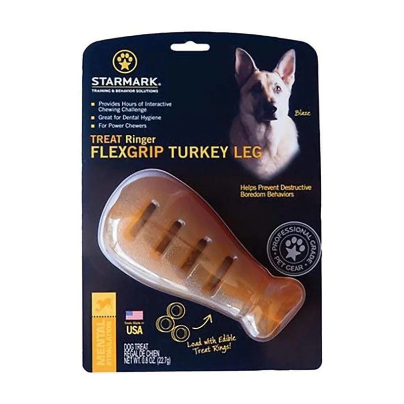 Starmark Ringer FlexGrip Turkey Leg Dog Treats