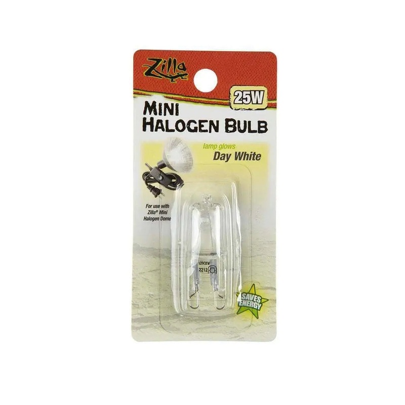 Zilla Mini Halogen Bulb|25 W|50 W|Day Blue|Day White|Night Red