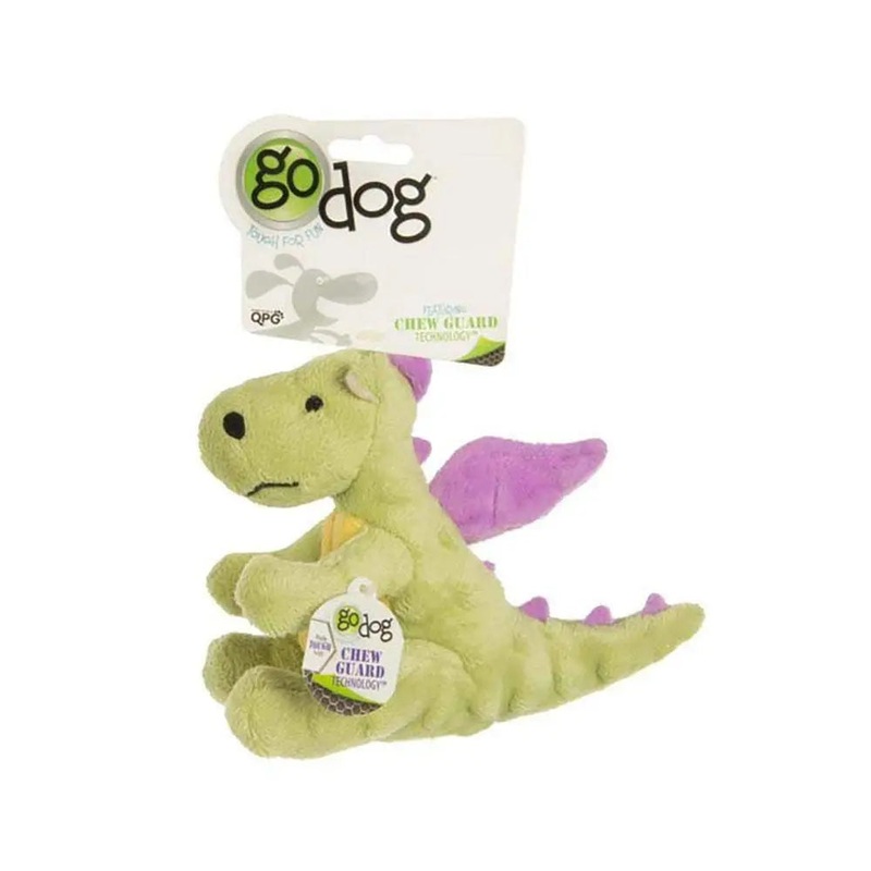 GoDog Lime Dragons Dog Toys Small