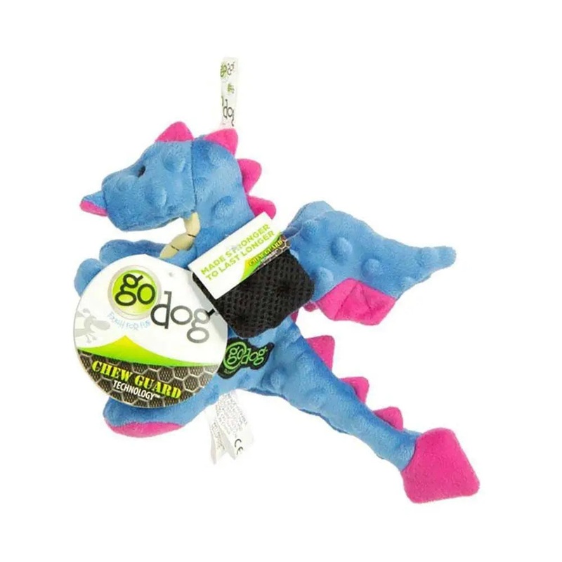 GoDog Periwinkle Dragons Dog Toys Small