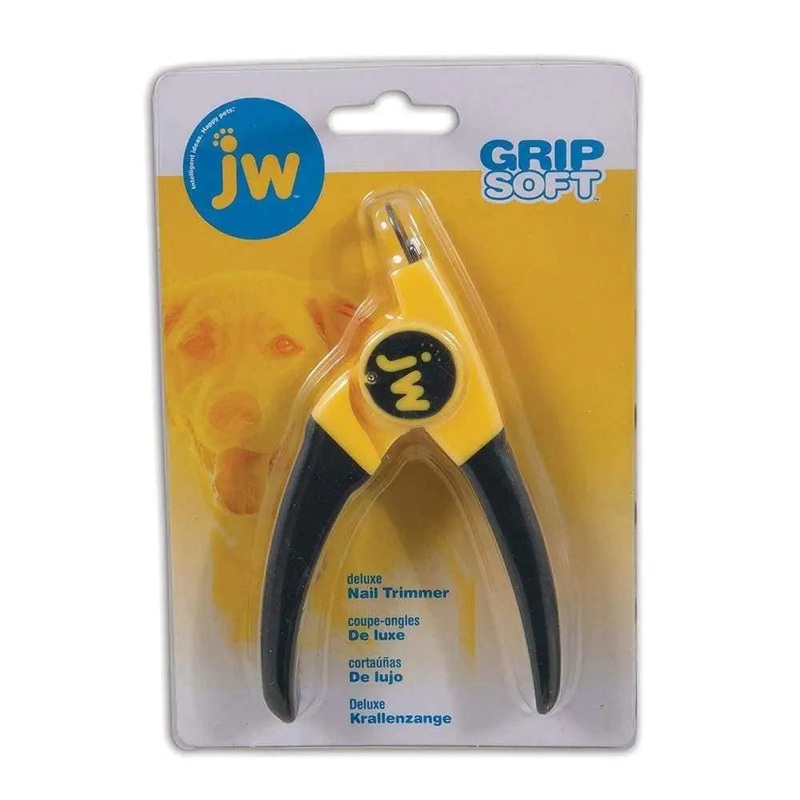 JW Gripsoft Deluxe Nail Trimmer Gray/Yellow Color Regular