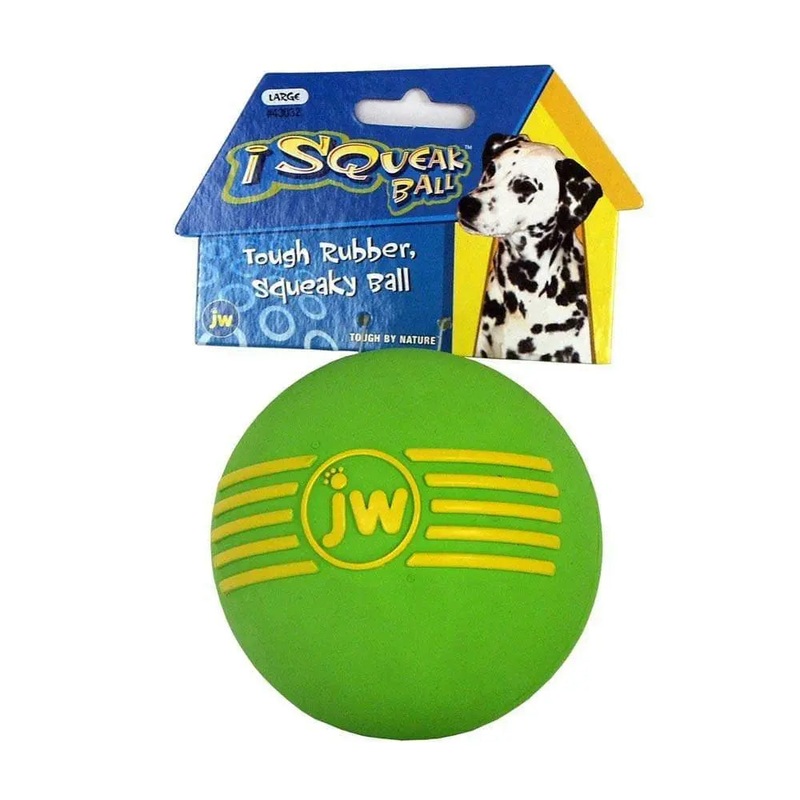 JW iSqueak Ball Dog Toys Color Large