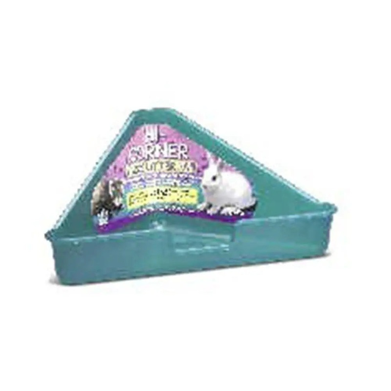 Kaytee Hi-Corner Litter Pan for Small Animal Assorted Color Large