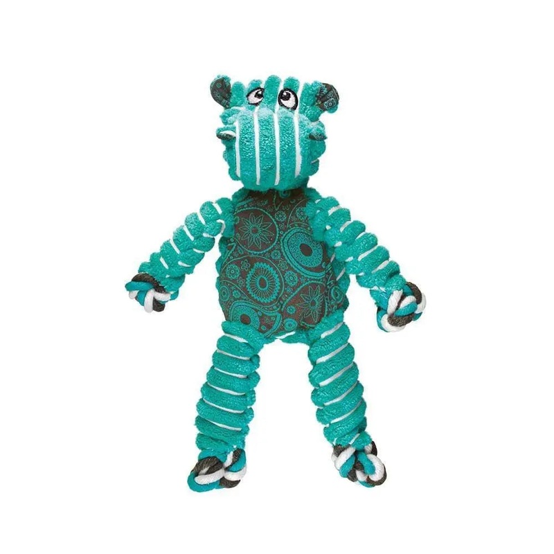 Kong Floppy Knots Hippo Dog Toys Green Small/Medium