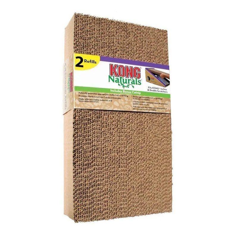 Kong Naturals Refillable Cat Scratcher Cat Toys 2 Pack
