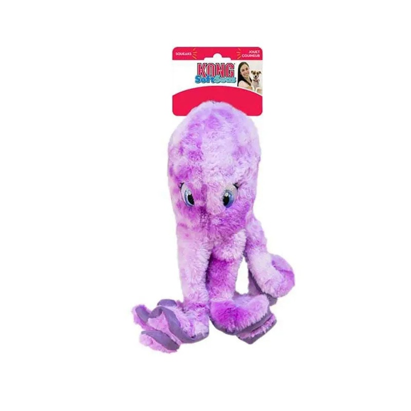 Kong SoftSeas Octopus Dog Toys Purple Large
