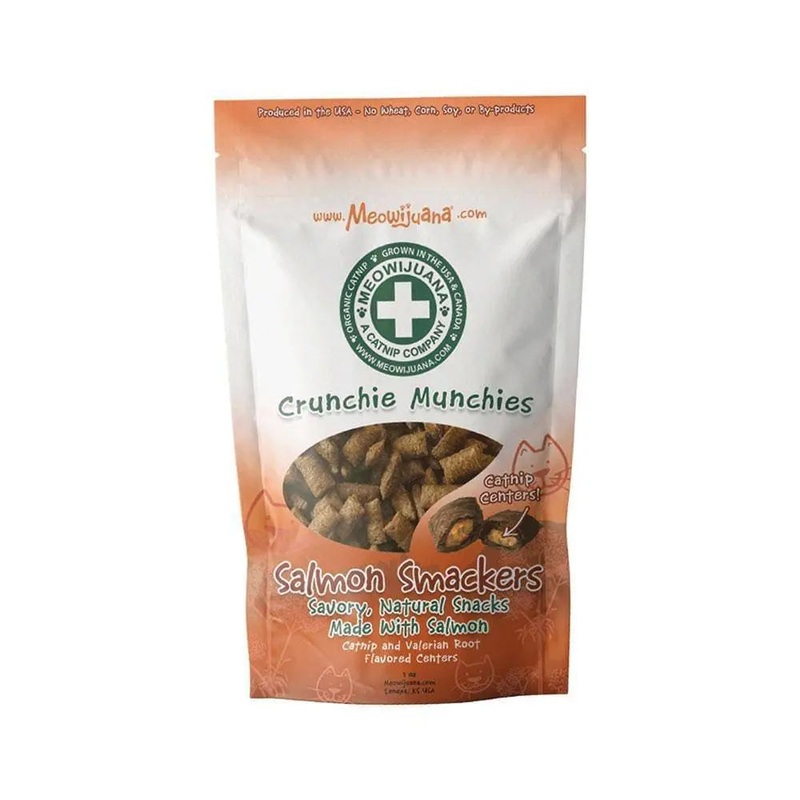 Meowijuana Crunchie Munchie Salmon Cat Treats 3 Oz