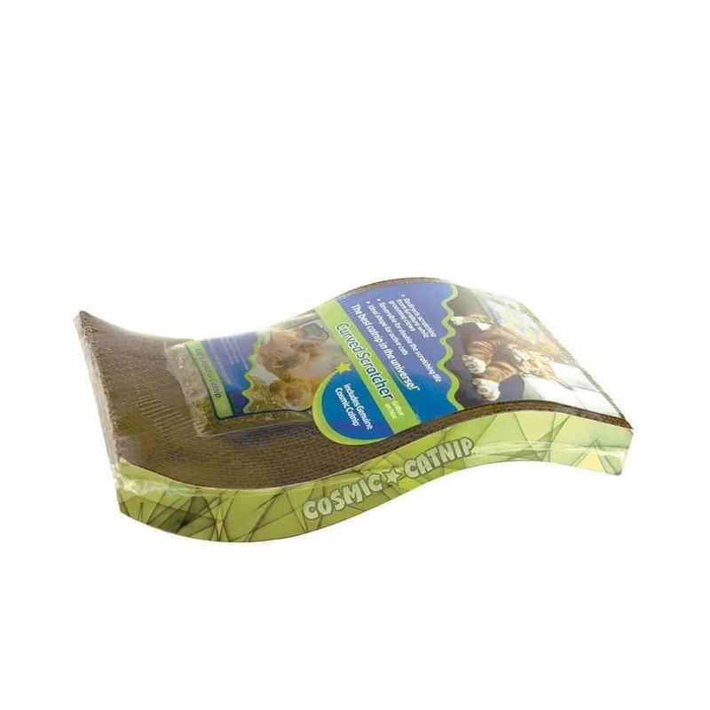 OurPets Cosmic Wave Corrugated Scratcher for Cat 0.5 Oz Jar