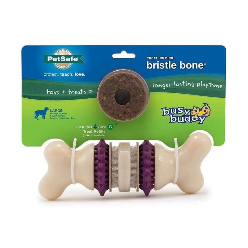 PetSafe Busy Buddy Bristle Bone Dog Toys Large
