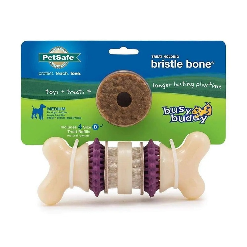 PetSafe Busy Buddy Bristle Bone Dog Toys Medium