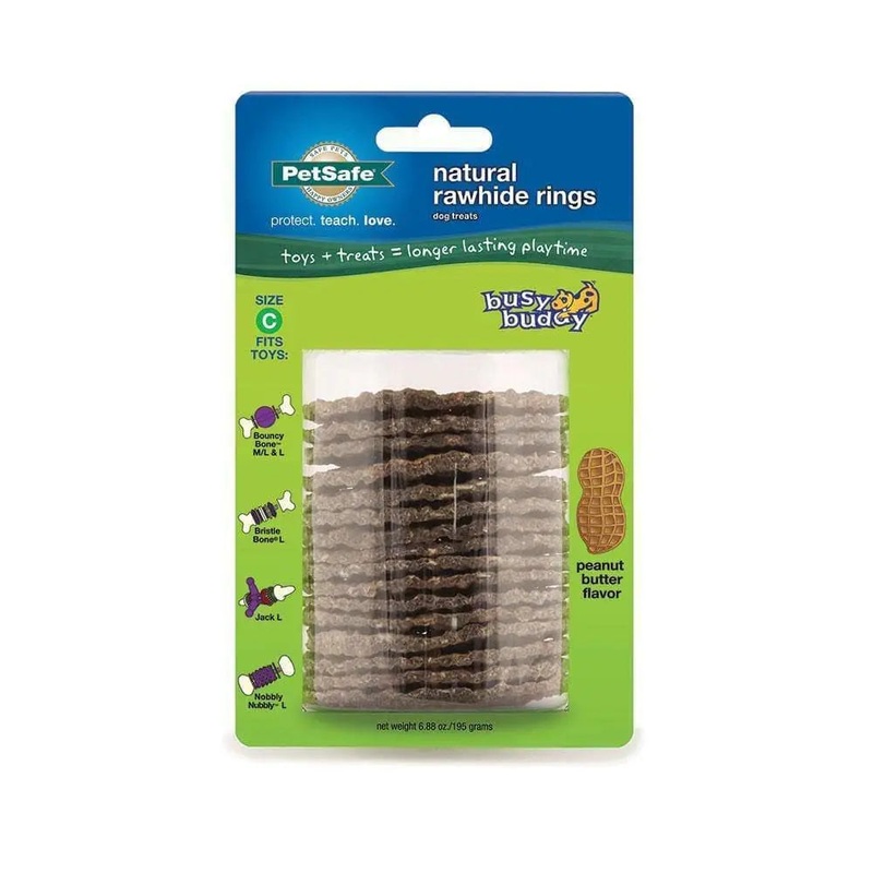PetSafe Busy Buddy Toys Treats Ring Refills for Dog Large
