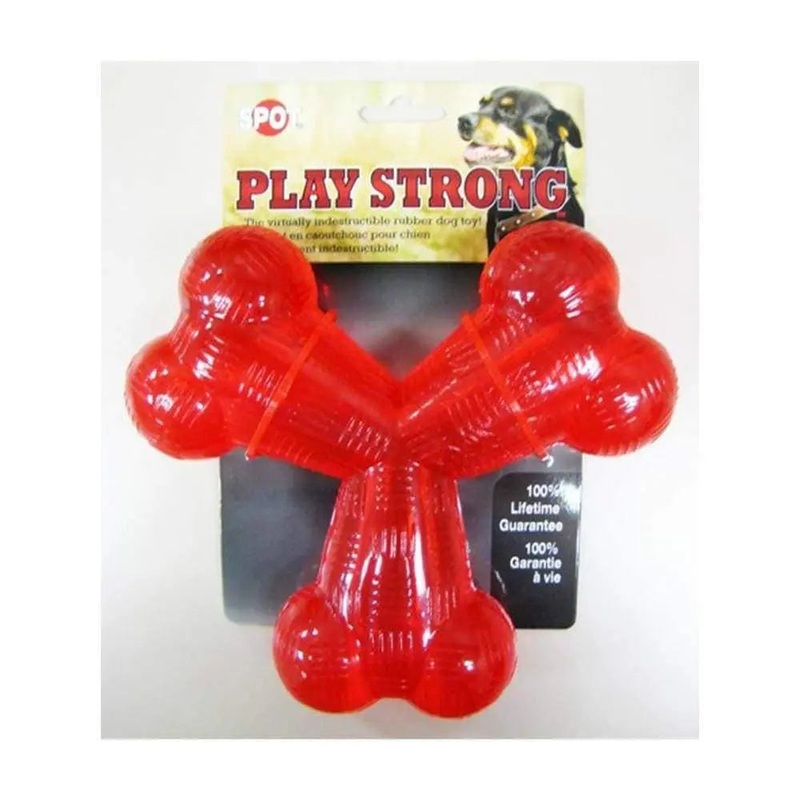 Spot Play Strong Rubber Y-Bone Dog Toys 6 Inch