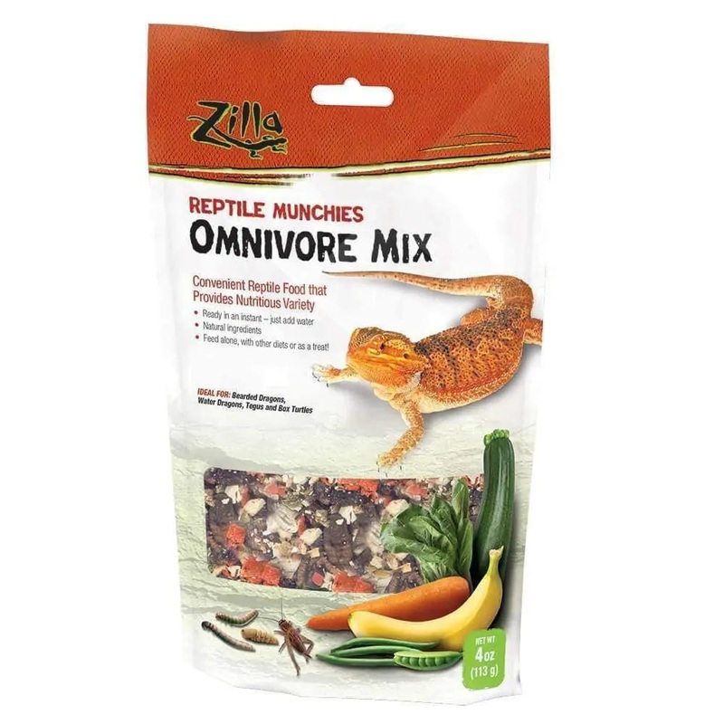 Zilla Freeze Dried Munchies Omnivore Mix Reptile Food 4 Oz