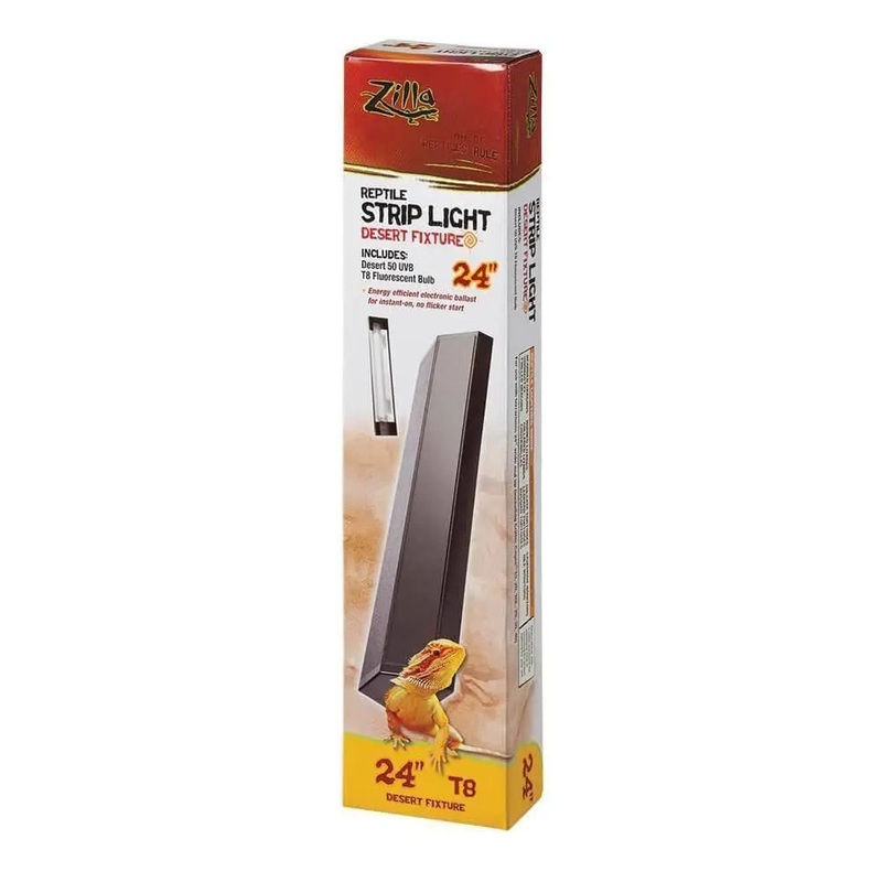 Zilla T8 Fluorescent Strip Light for Reptiles 24 Inch