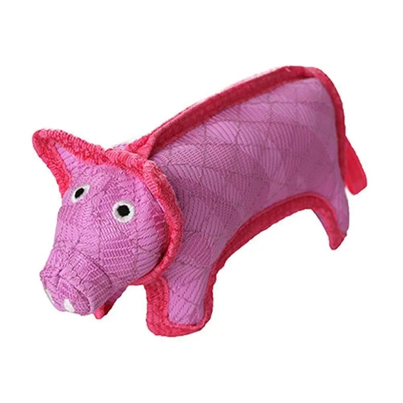 DuraForce Characters Pig Dog Toys Pink Color 2 X 9.5 X 4 Inch