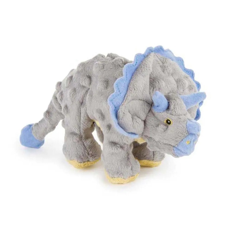 GoDog Frills the Triceratops Dino Dog Toys Small Gray