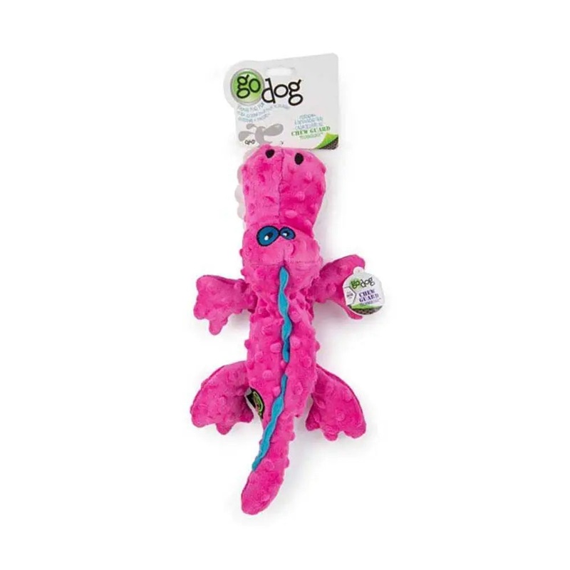 GoDog Pink Gators Dog Toys Large