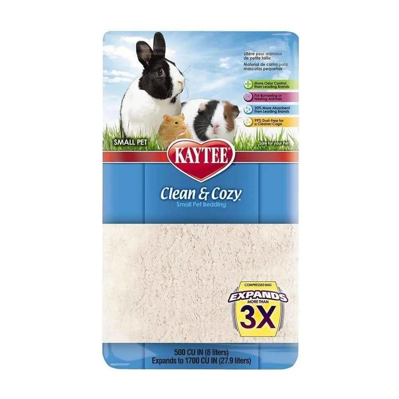 Kaytee Clean & Cozy Small Pet Bedding White Color 24.6 L 1500 Cubic Inch