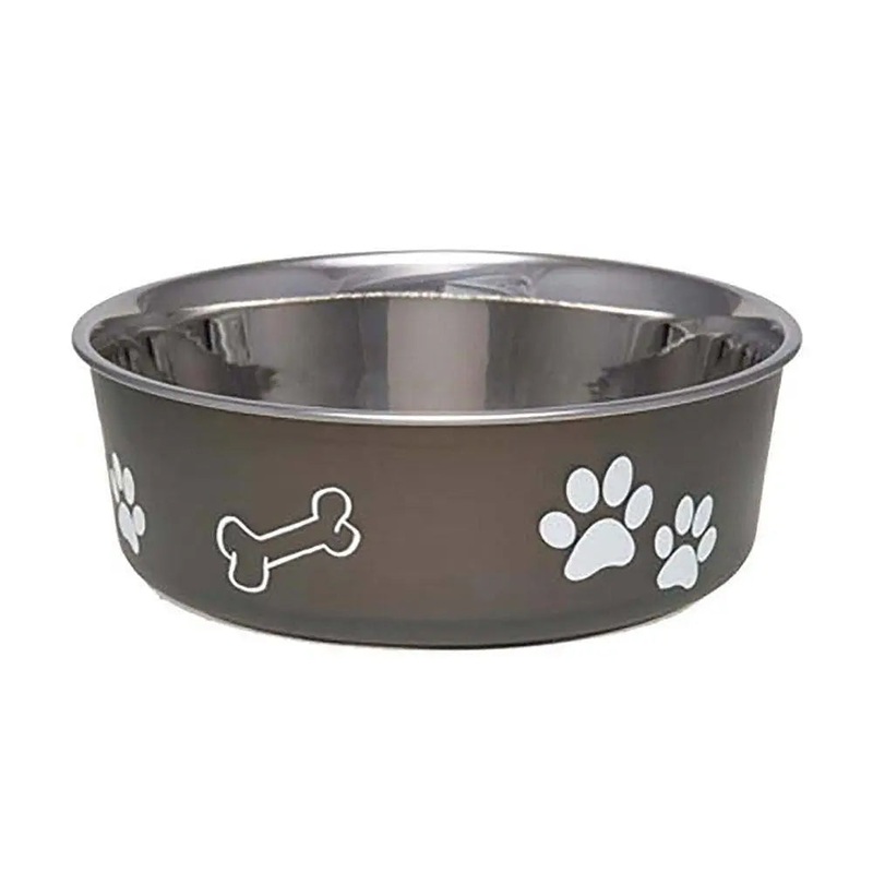 Loving Pets Bella Bowls Classic Pet Dish Espresso Color Medium