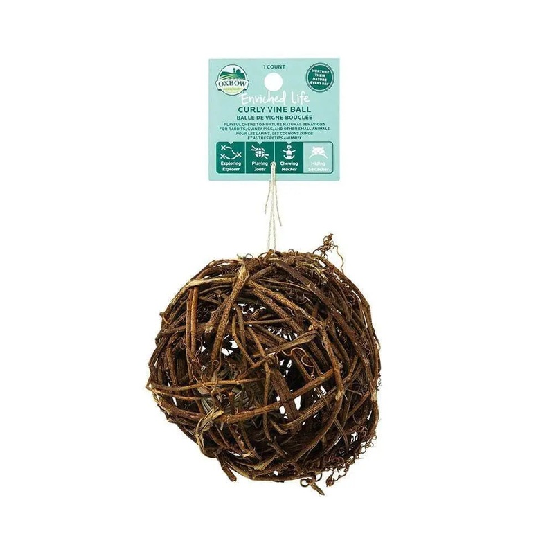 Oxbow Animal Health Enriched Life Curly Vine Ball for Small Animal