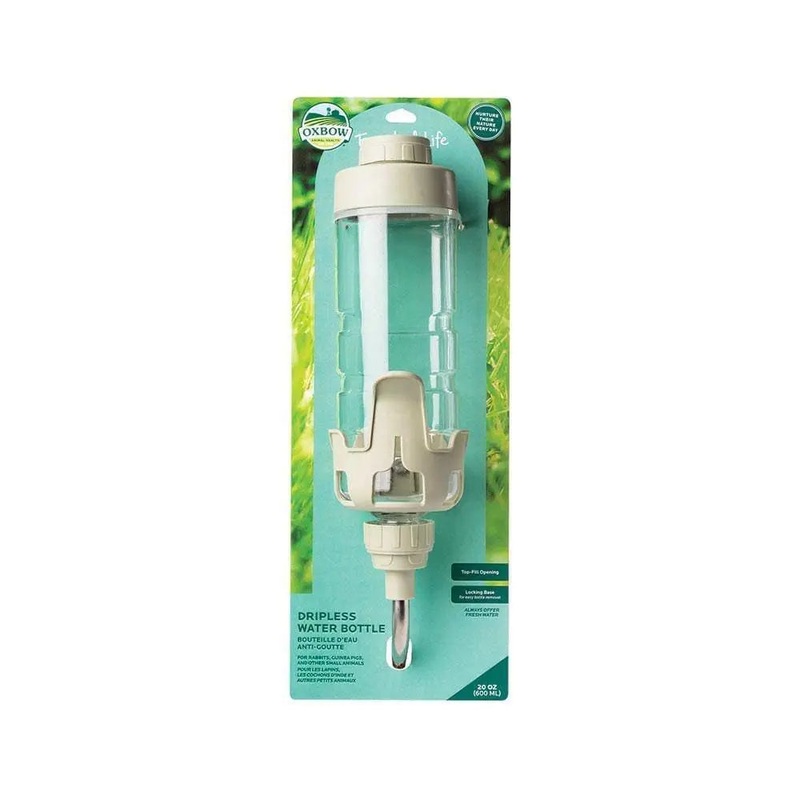 Oxbow Animal Health Enriched Life Dripless Water Bottle for Small Animal Medium 20 Oz