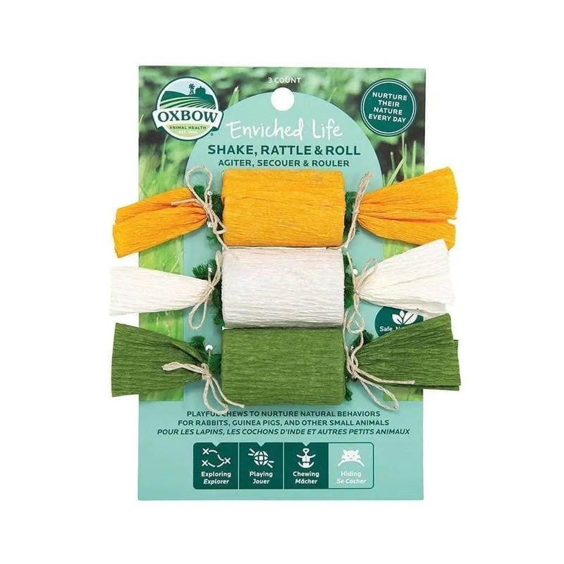 Oxbow Animal Health Enriched Life Shake, Rattle & Roll for Small Animal